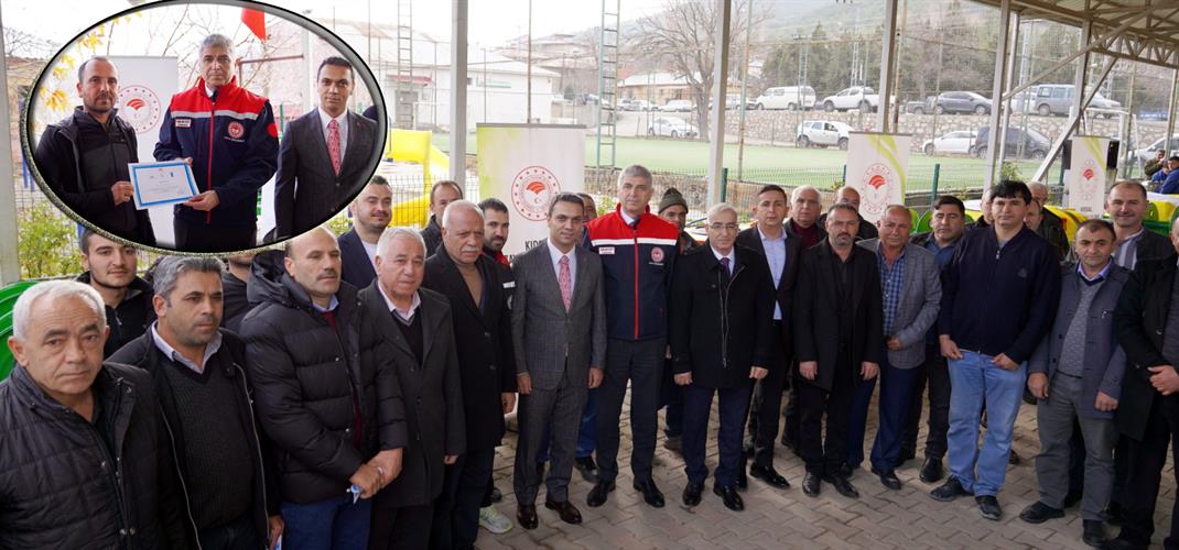 Kırsal Dezavantajlı Alanlar Kalkınma Projesi Kapsamında Pozantı’da Üreticilere Makine Ekipman Dağıtımı Yapıldı