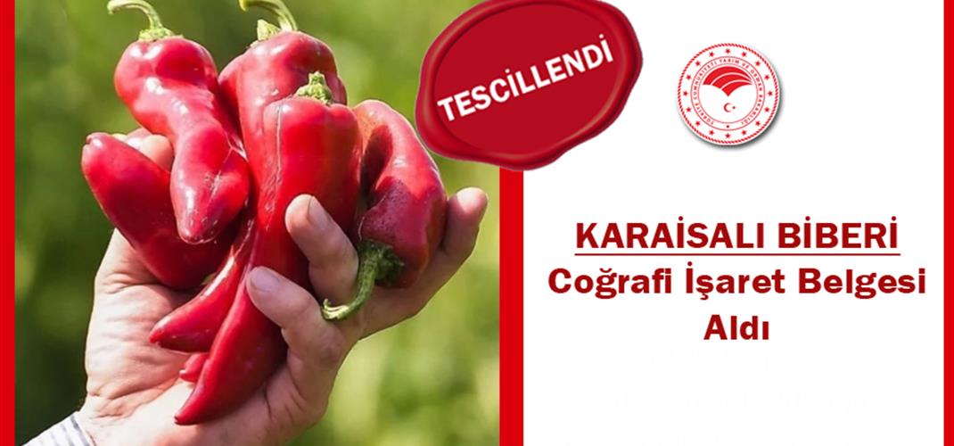 Karaisalı Biberi Tescillendi